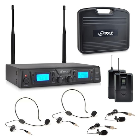 Pyle Rack Mount Uhf Wireless Microphone Syste PDWM3365
